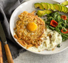 Гнездо из кабачка: простой и красивый завтрак